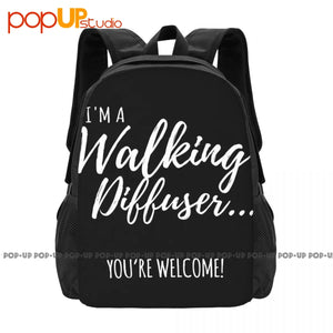 Walking Diffuser Vintage Shopping Backpack