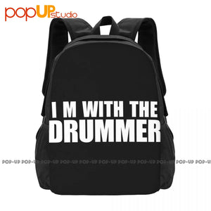 Drummer Backpack Large Capacity Gym Tote Bag Riding Backpack