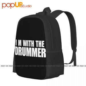 Drummer Backpack Large Capacity Gym Tote Bag Riding Backpack