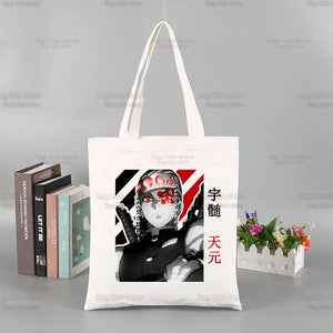 Demon Slayer Tengen Uzui Shopping Bag Anime Jute Cotton Reciclaje