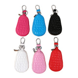 Leather Car Key Case Holder Cover Crocodile Grain Mini Bag Keychain Wallet Pouch
