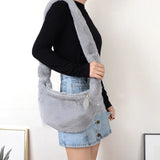 Mink Fur Dumpling Crossbody Bag Women Light Weight Messenger Bag