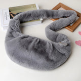 Mink Fur Dumpling Crossbody Bag Women Light Weight Messenger Bag