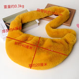 Mink Fur Dumpling Crossbody Bag Women Light Weight Messenger Bag