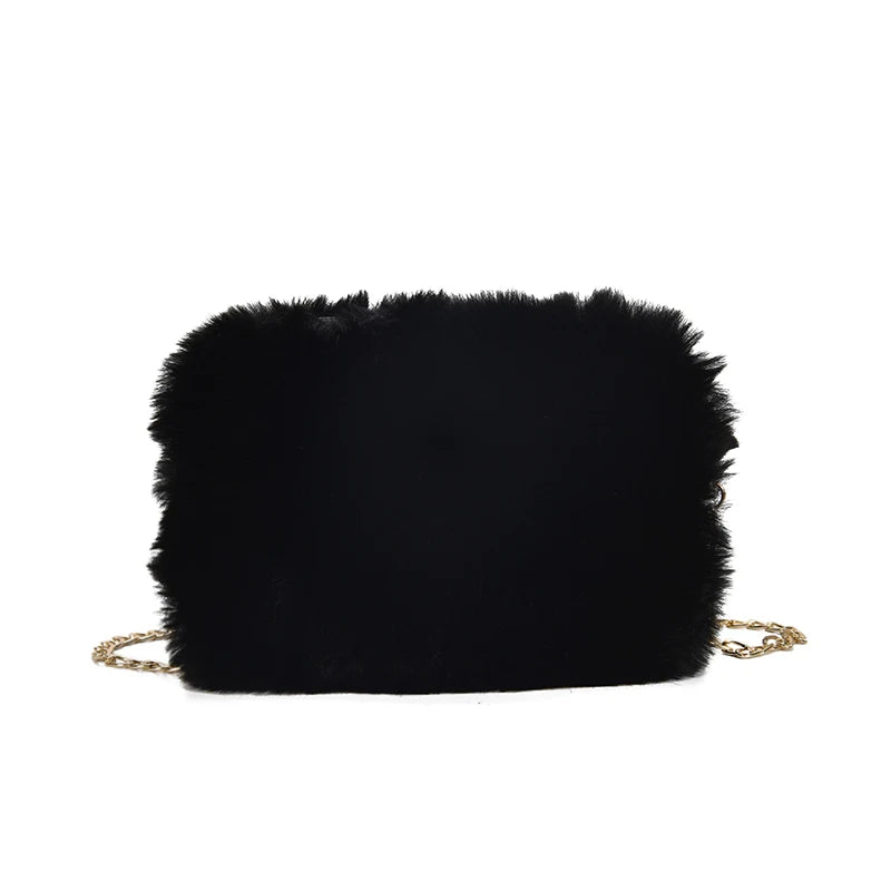 Furry Ladies Shoulder Bag Women Messenger Handbag Party Bags for Girls