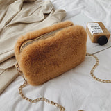 Furry Ladies Shoulder Bag Women Messenger Handbag Party Bags for Girls