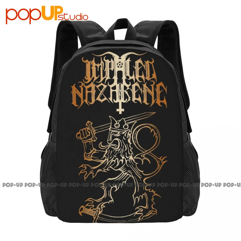 Impaled Nazarene Finland Perkele Metal Rock Band Backpack