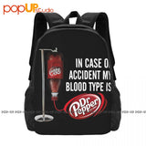 Dr.Pepper Blood Type Large Capacity Backpack