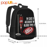 Dr.Pepper Blood Type Large Capacity Backpack