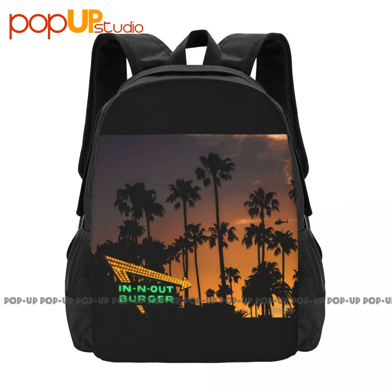 In-N-Out Burgers California Sunsets & Palm Trees Backpack