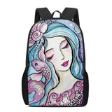 Indian Bride Art Print School Bags for Teen Girls Children's Backpack