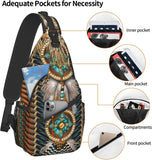 Indian Sling Backpack Crossbody Chest Daypack