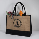 Personalized Canvas Tote Shopping Bag with Inner Cotton Lining