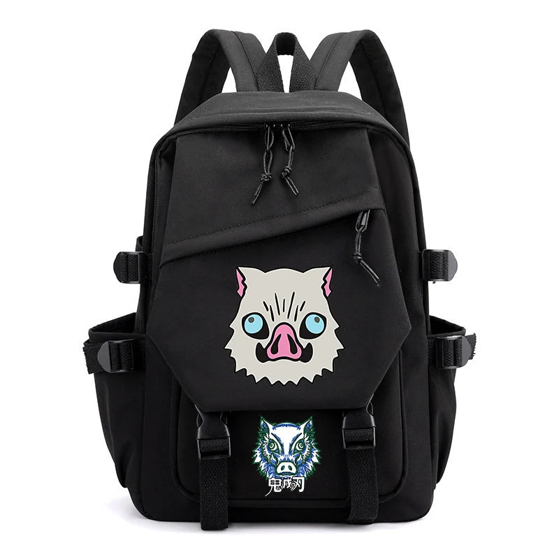 Inosuke Hashibira Backpack Kimetsu No Yaiba Anime Canvas Bag
