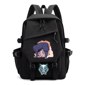Inosuke Hashibira Backpack Kimetsu No Yaiba Anime Canvas Bag