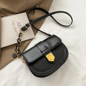 Streetwear Shoulder Bag Women Crossbody Leather Saddle Vintage All-match