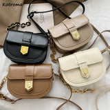 Streetwear Shoulder Bag Women Crossbody Leather Saddle Vintage All-match