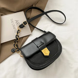 Streetwear Shoulder Bag Women Crossbody Leather Saddle Vintage All-match