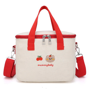 Ins Bear Lunch Bag Canvas Large Capacity WY388