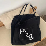 Canvas Bag Women's Large Capacity Shoulder Bag Casual Tote Bag