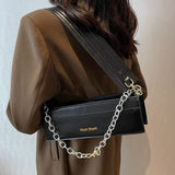 Small Square Bag Wide Strap Women's Shoulder Bags Lady Handbag Purse