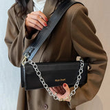 Small Square Bag Wide Strap Women's Shoulder Bags Lady Handbag Purse
