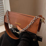 Small Square Bag Wide Strap Women's Shoulder Bags Lady Handbag Purse
