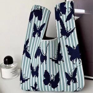 Japanese Bento Box Niche Knitted Tote Bag