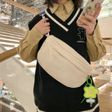 Japanese Ins Large-capacity Chest Bag for Girls