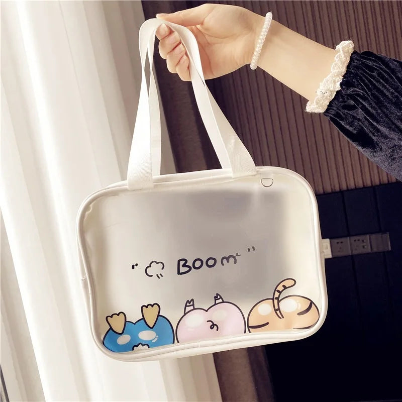 Waterproof Transparent Tote Bag for Makeup Travel