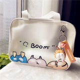 Waterproof Transparent Tote Bag for Makeup Travel