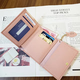 Ins Women's Short Wallet Coin Purse Card Case Small Bag
