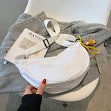Girls Casual Canvas Cross Body Bag Woman Chest Bags