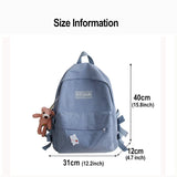 High Corduroy Women Backpack Female College Student Backpacks Junior High School