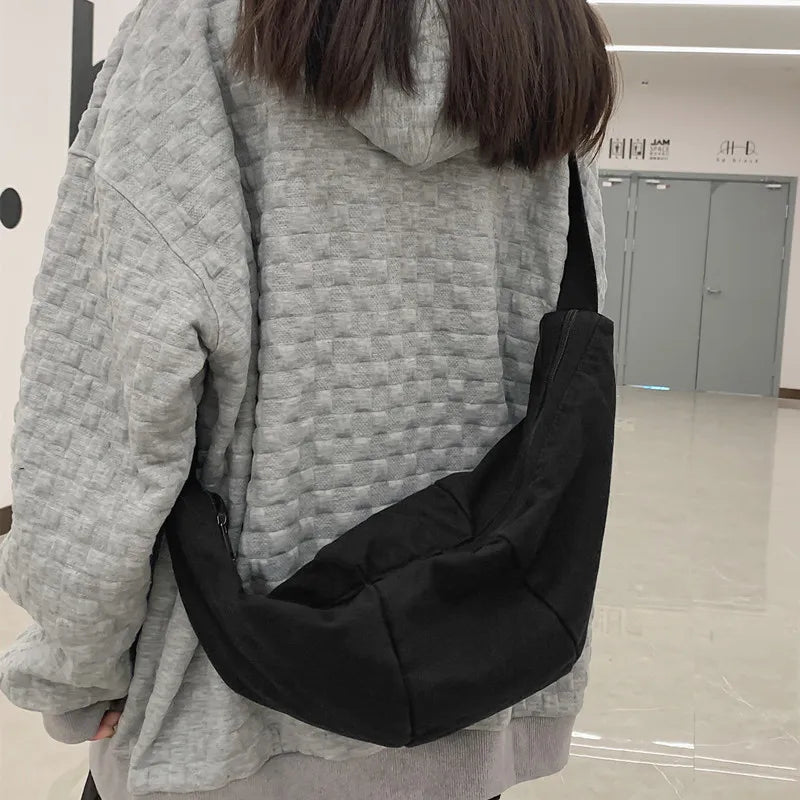Japanese Wild Canvas Bag Harajuku Large-capacity Shoulder Bag