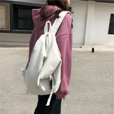 Ins College Students Backpacks Large Capacity Canvas Bag