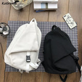 Ins College Students Backpacks Large Capacity Canvas Bag