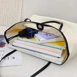 Large Capacity Shoulder Bag Women Canvas Totes All-match Storage Pouch