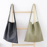 Casual PU Leather Crossbody Bag Multifunctional Messenger Tote Handbag