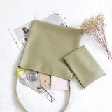 Casual PU Leather Crossbody Bag Multifunctional Messenger Tote Handbag