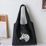 Canvas Vest Shoulder Bag Big Capacity Tote