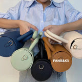 Deformed Handle Handbags Creative Cylinder Shoulder Bag