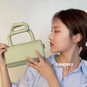 Deformed Handle Handbags Creative Cylinder Shoulder Bag