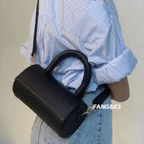 Deformed Handle Handbags Creative Cylinder Shoulder Bag
