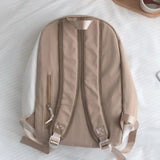 Ins Student Backpacks Patchwork Large Capacity Waterproof Bag