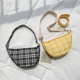 Summer Women's Canvas Shoulder Bag Dumplings Handbags