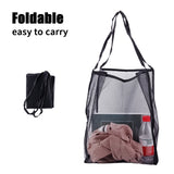 Ins Transparent Protable Mesh Shopping Bag Large-capacity Beach Mesh Bag