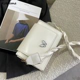 Vintage Shoulder Bag Women Cozy Square Underarm PU Leather Cross Body
