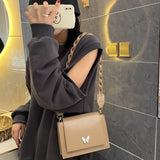 Vintage Shoulder Bag Women Cozy Square Underarm PU Leather Cross Body