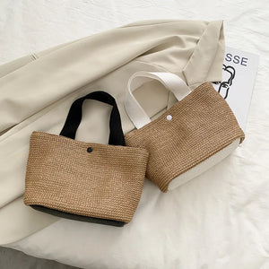 2020 Seaside Summer Beach Woven Bag Retro Handbag Straw Woven Bag Women